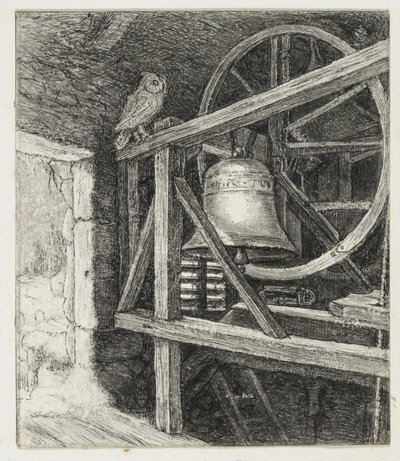 De dood van het oude jaar (pen en zwarte inkt) door John Everett Millais